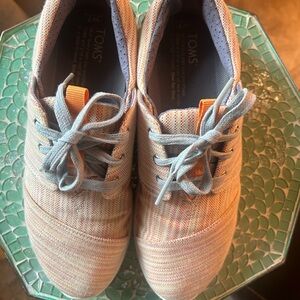 TOMS Pastel Striped Lace-Up Shoes